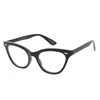 Highbrow Small Horn-Rimmed Clear UV400 Lens Glasses