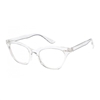 Fashion Culture Blue Light Blocking Glasses: Small Horn-Rimmed Clear Frame, UV400 Protection, Stylish & Trendy Eyeglasses for Women & Men