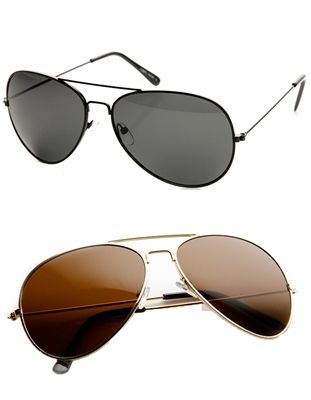 Unisex Polarized Lens Oversized Aviator Sunglasses