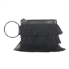 Farrah + Sloane Symi Metallic Fringe Wristlet Bracelet Bag