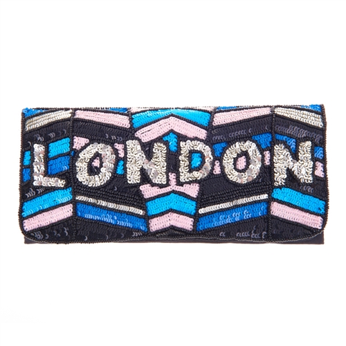 From St Xavier London Sequin Convertible Clutch