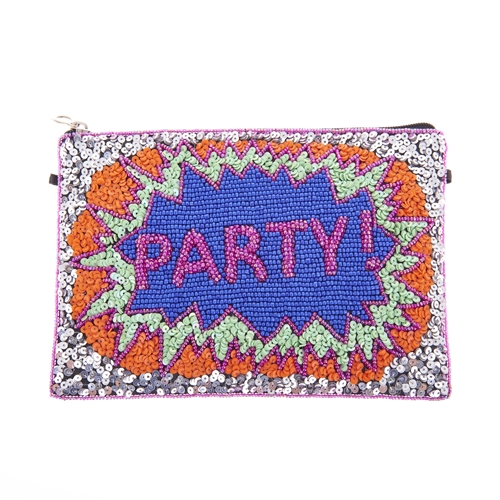 From St Xavier Party Beaded Convertible Clutch