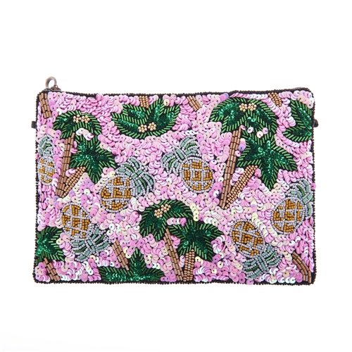 From St Xavier Palms & Pinapples Pammie Convertible Clutch