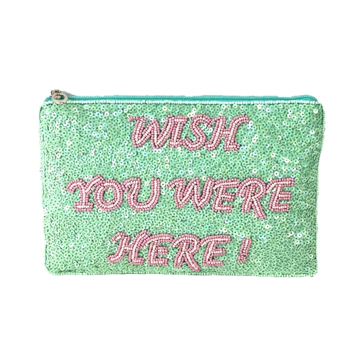 From St Xavier Wishes Sequin Clutch