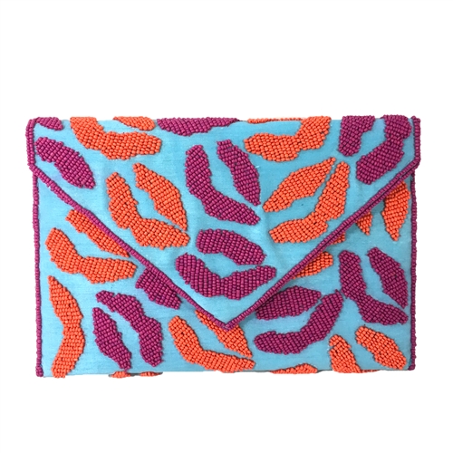 From St Xavier Smooch Kisses Beaded Convertible Clutch