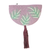 From St Xavier Ibiza Palm Fronds Half Moon Clutch