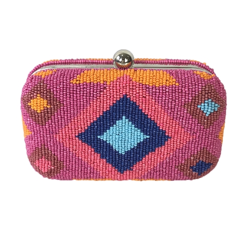 From St Xavier Dakota Beaded Box Clutch