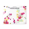 Inklings Confettigram Blank Greeting Card, Birthday Brights Design - White Stationary, Fun & Festive Blank Card for Birthdays