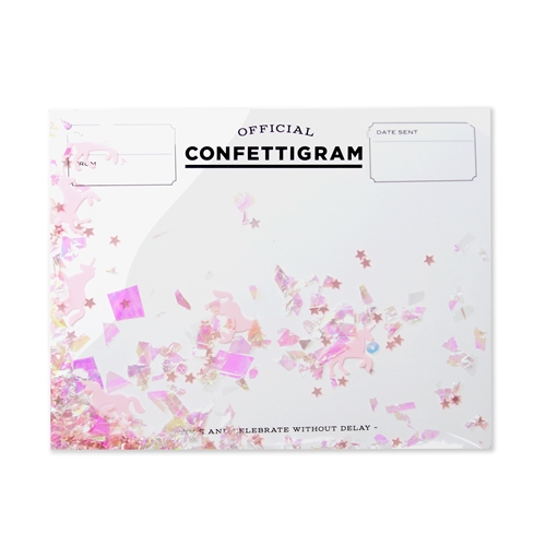 Inklings Official Confettigram Blank Greeting Card