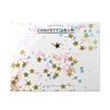 Inklings Confettigram Blank Greeting Card, "To The Moon" Design - White Stationary, Unique Moon Themed Card for Special Occasions