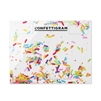 Inklings Confettigram Blank Greeting Card, White Sprinkles Design - Fun & Festive Stationery for Birthdays, Anniversaries & Celebrations