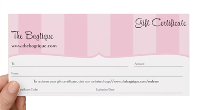 The Bagtique Gift Certificate