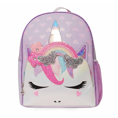 OMG! Accessories Miss Gwen Unicorn Rainbow Butterfly Crown Backpack