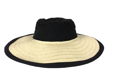 Magid Linen Crown Floppy Paper Straw Sun Hat