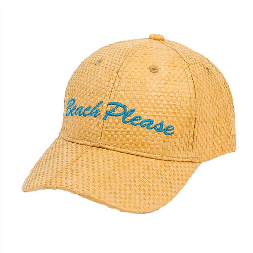 Magid Beach Please Straw Baseball Cap Hat