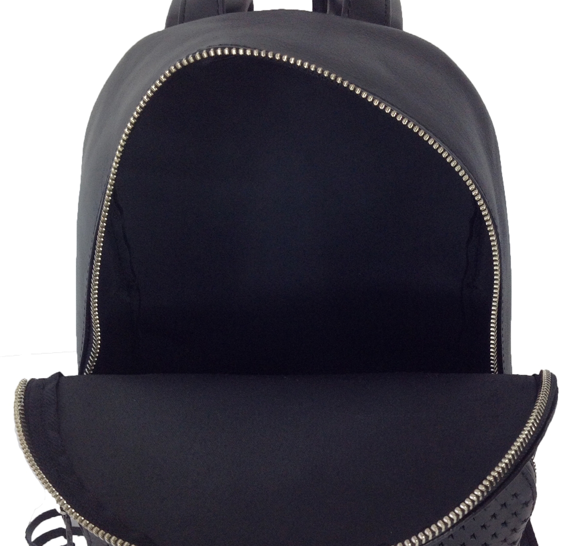 Rebecca Minkoff Star Perforated Leather Backpack, Black