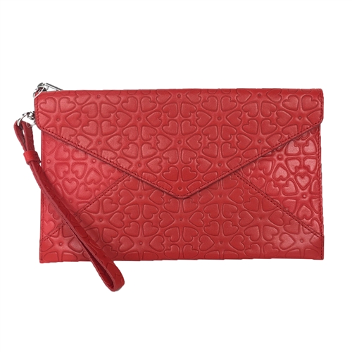 Rebecca Minkoff Perforated Patent Leather Leo Envelope Clutch