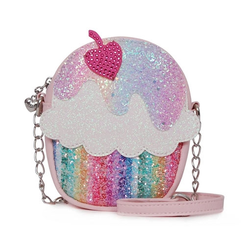 OMG! Accessories Glitter Cupcake Crossbody