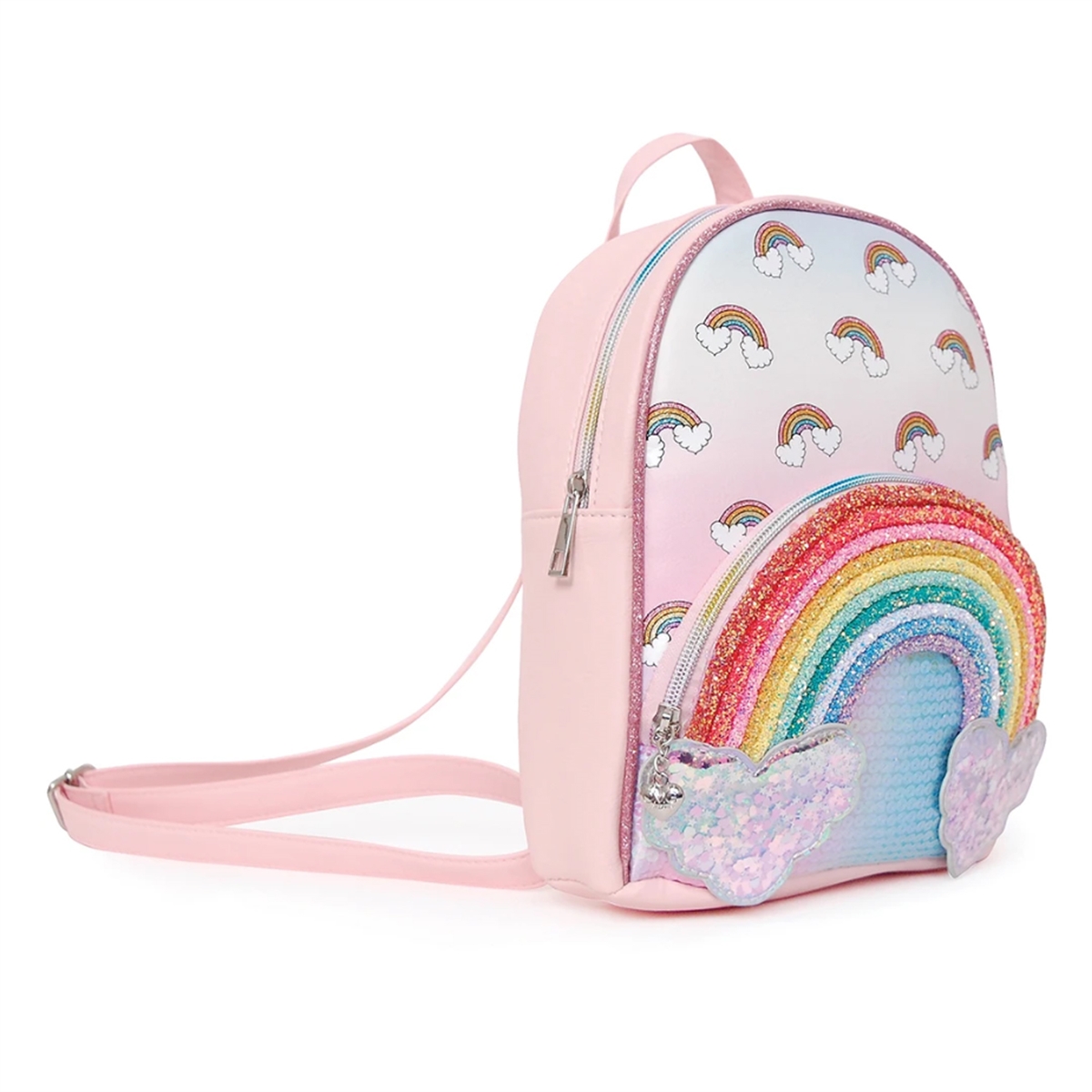 OMG! Accessories Over The Rainbow Mini Backpack, Pink Multi