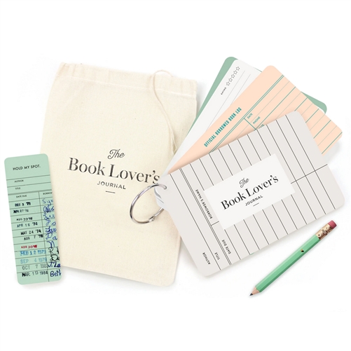 Book Lovers Journal Cards O-Ring Fill In Notes & Borrowed Book Log
