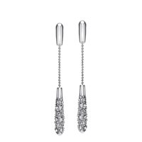 Jewelry Collection Pave Crystal Drop Earrings