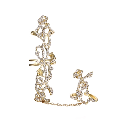 Jewelry Collection Full Finger Statement Double Ring