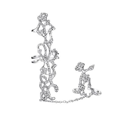 Jewelry Collection Full Finger Statement Double Ring