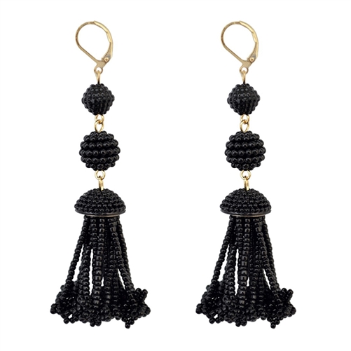 Jewelry Collection Isla Beaded Tassel Drop Earrings