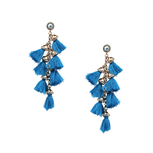 Jewelry Collection Capri Tassel Statment Earrings