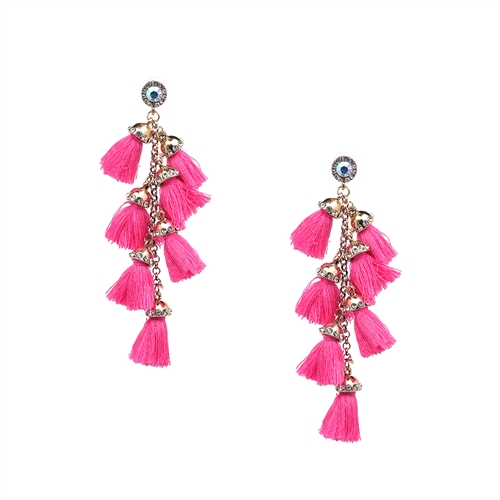 Jewelry Collection Capri Tassel Statment Earrings