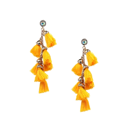 Jewelry Collection Capri Tassel Statment Earrings