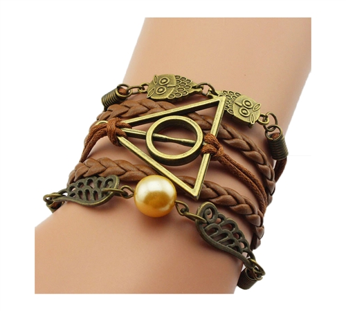 Wisdom Owl 5 Strand Multi Layer Bracelet