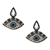 Elen Evil Eye Crystal Drop Earrings