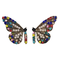 All A Flutter Butterfly Crystal Stud Earrings