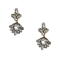 Olivia Victorian Style Crystal Drop Earrings