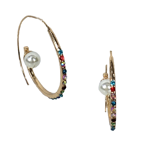 Brillant Sparkler Patti Spiral Threader Earrings