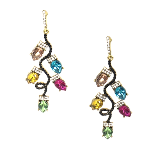 Jewelry Collection Festival Lights Crystal Drop Earrings
