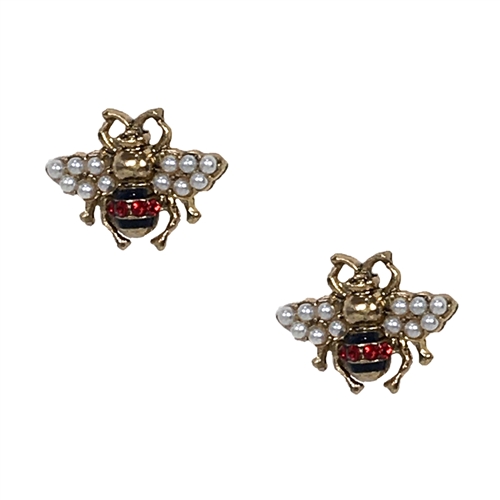 Be Embellished Queen Bee Stud Earrings