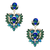 Jewelry Collection Ezili Crystal Drop Evening Earrings