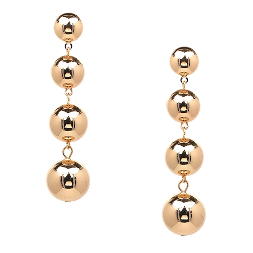 Zeno Sphere 4 Ball Drop Earrings