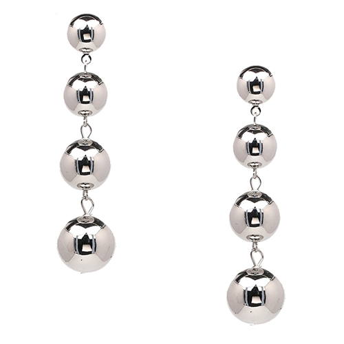 Zeno Sphere 4 Ball Drop Earrings