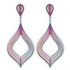 Jewelry Collection Bethany Rainbow Metal Drop Earrings