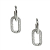 B Jewelry Collection Abagail Pave Links Drop Earrings