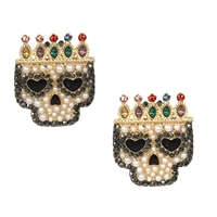 Jewelry Collection Hera Skull Queen Statement Earrings