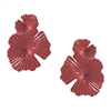 Jewelry Collection Hibiscus Flower Statement Stud Earrings