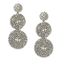 Jewelry Collection Morgan Crystal Disk Statement Drop Earring