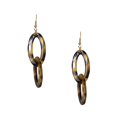Jewelry Collection Kaipo Resin Shell Double Drop Earrings