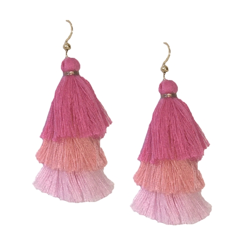 Jewelry Collection Cocos Ombre Tassel Drop Earrings
