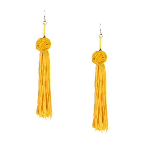 Jewelry Collection Tanya Knot Tassel Drop Earrings