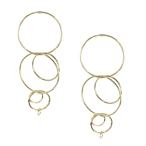 Jewelry Collection Clique Interlocking Circle Drop Earrings